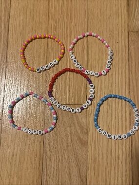 Maisie Peters Inspired Friendship
Bracelets Handmade Beaded Fan Gift